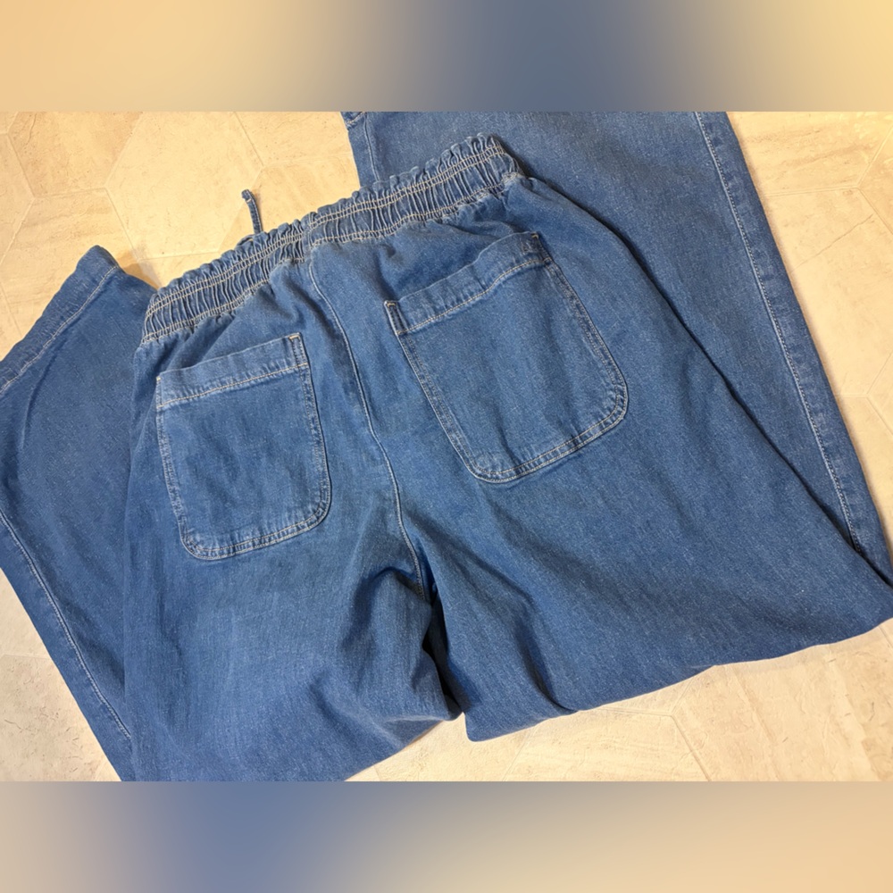 American Eagle Outfitters Blue Flare & Wide Leg Jeans - Picture 5 of 6